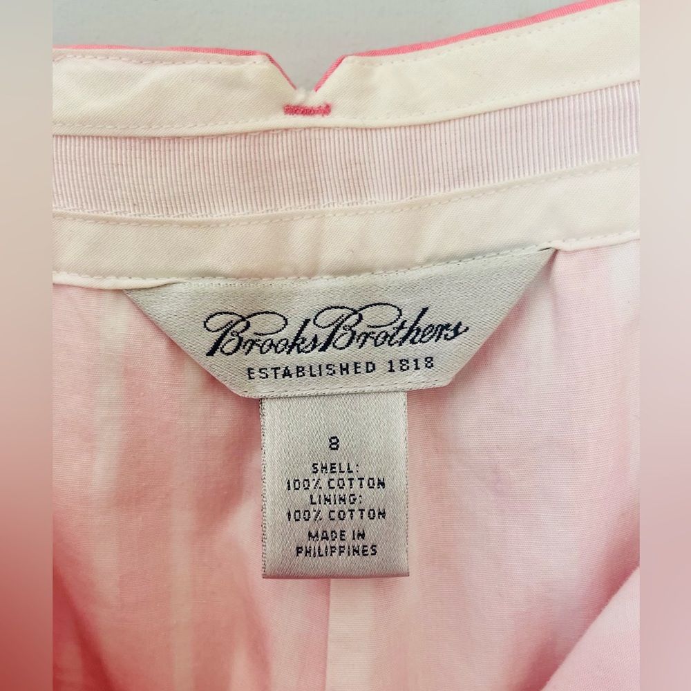Brooks Brothers Light Pink and White Pants - Picture 2 of 2